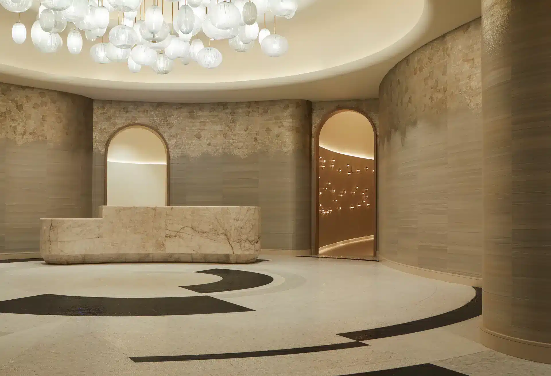 Awana Spa lobby, Resorts World Las Vegas
